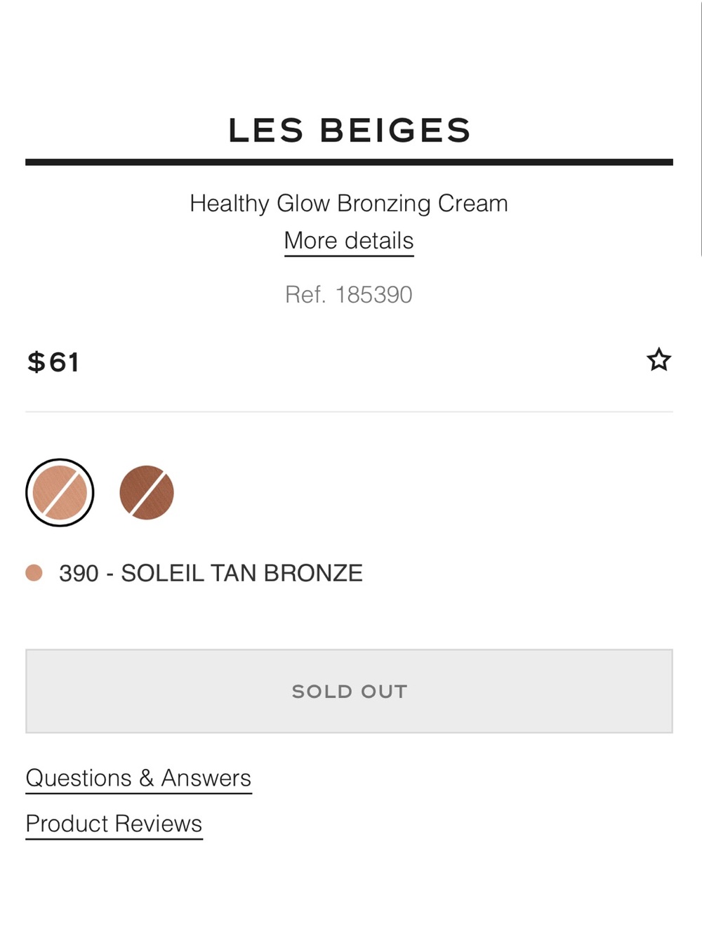 CHANEL - Les Beiges Healthy Glow Bronzing Cream (390) - Picture 2 of 7